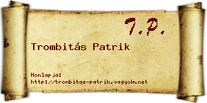 Trombitás Patrik névjegykártya